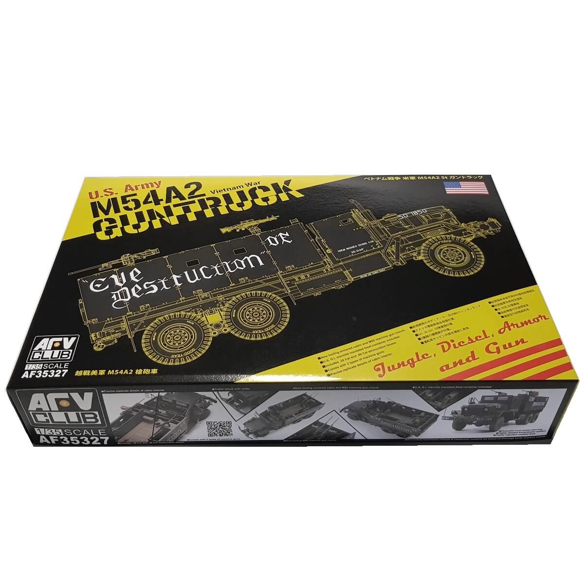 1:35 US Army M54A2 5-ton Gun truck - Eve of Destruction - AFV CLUB