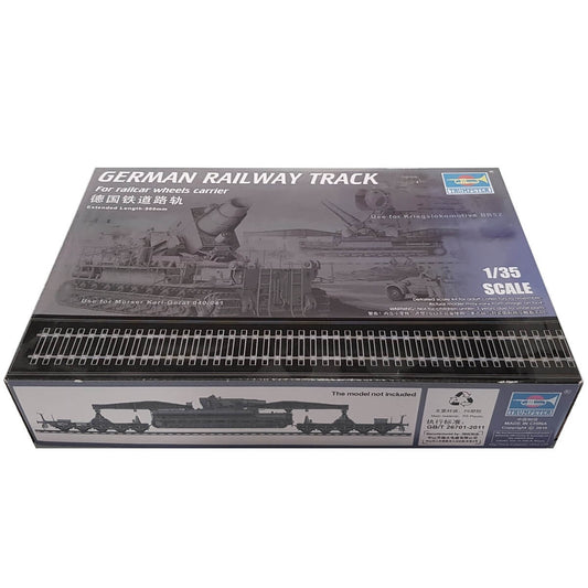 1:35 German Railway Track for railcar wheels carrier - TRUMPETER