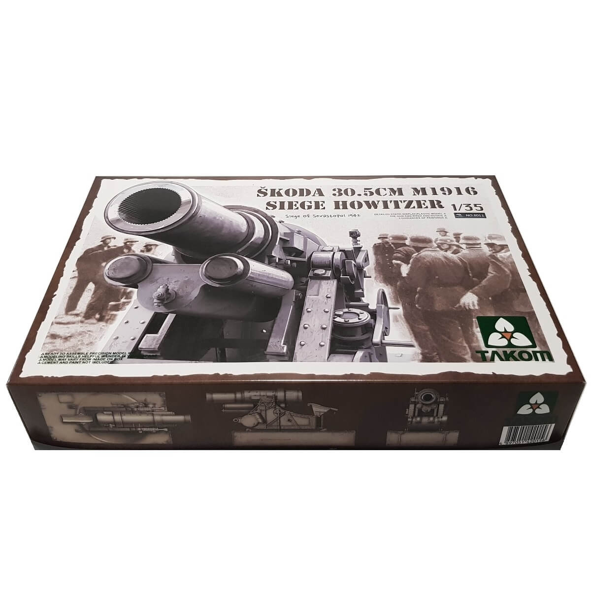 1:35 Skoda 30.5cm M1916 Siege Howitzer - Siege Of Sevastopol 1942 - TAKOM