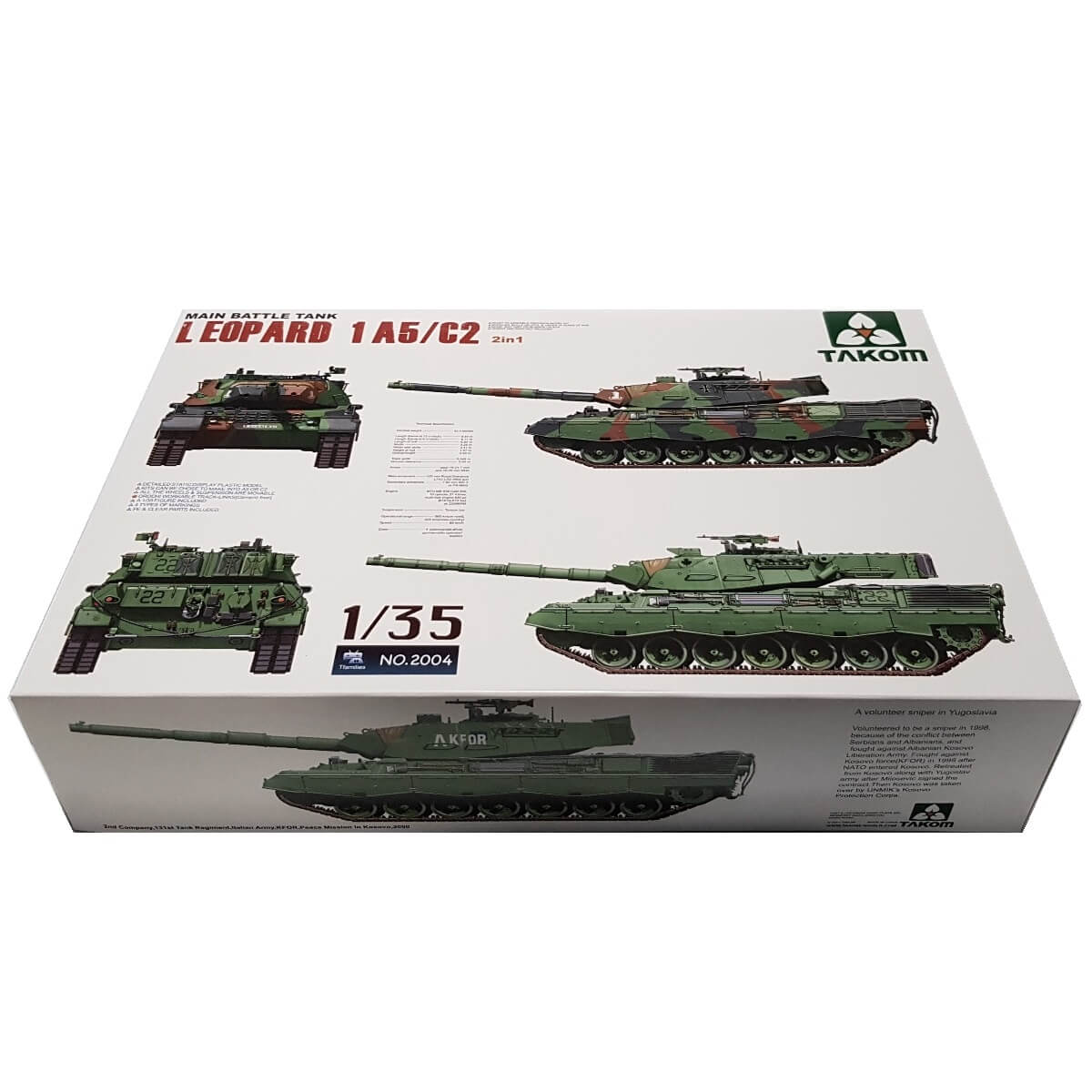 1:35 Main Battle Tank Leopard 1 A5/C2 - TAKOM