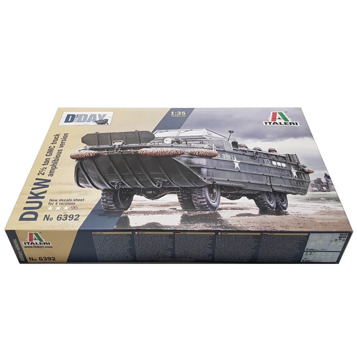 1:35 DUKW 2½ ton GMC Truck Amphibious Version - D DAY Eighty Years - ITALERI