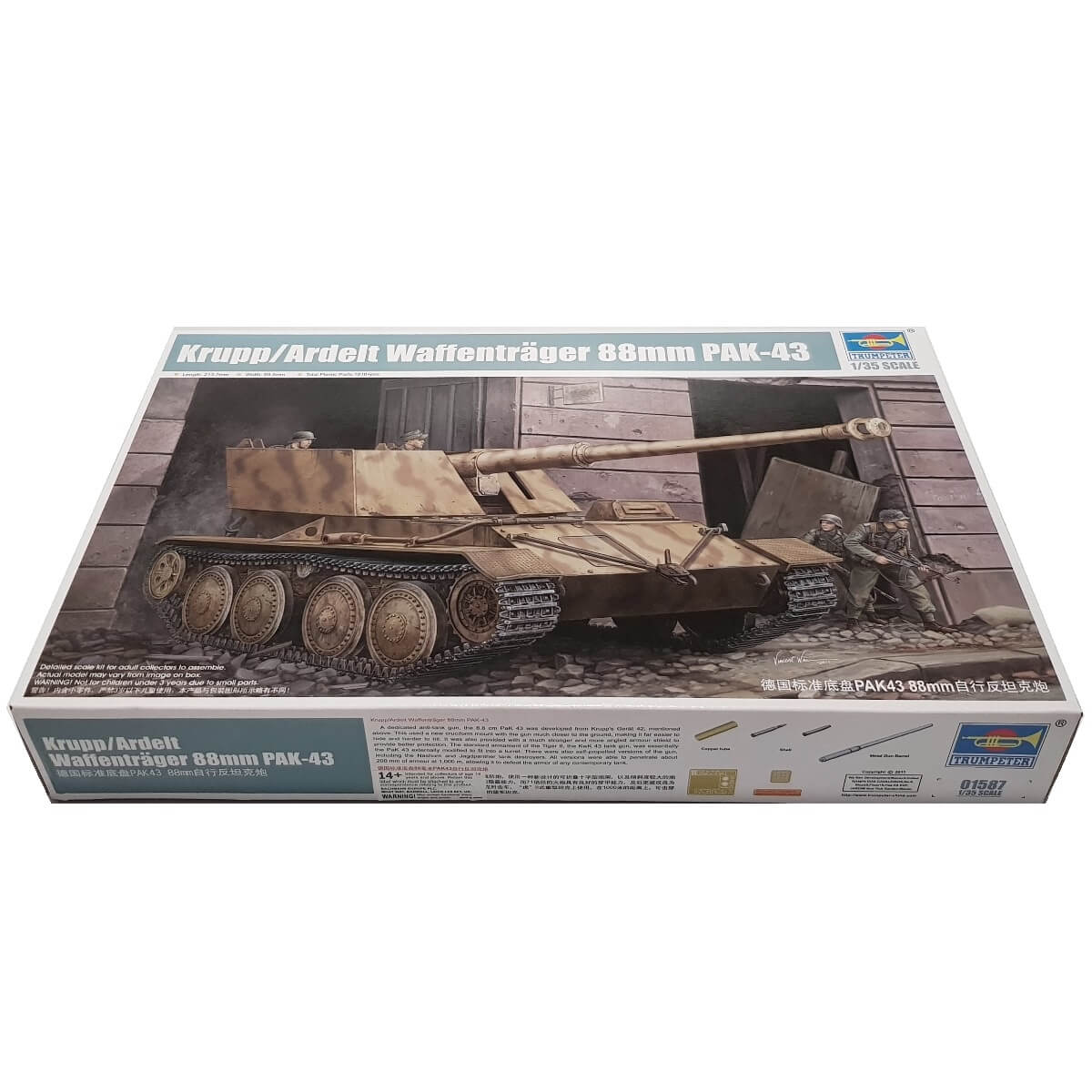 1:35 Krupp/Ardelt Waffentrager 88mm PaK 43 - TRUMPETER