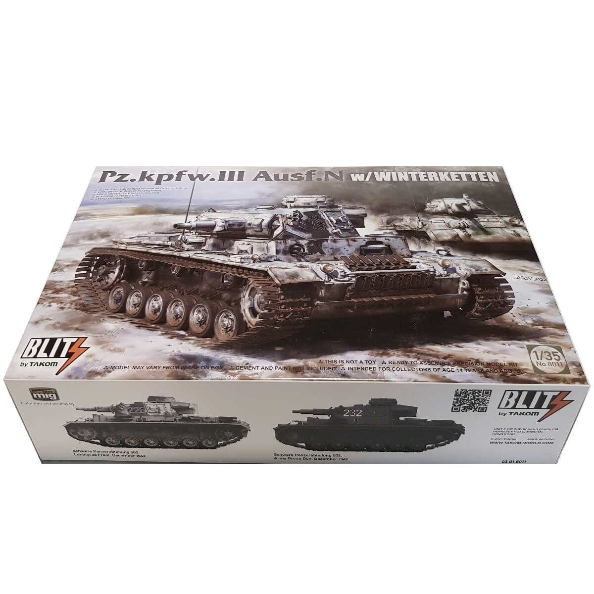 1:35 Pz.Kpfw. III Ausf. N with Winterketten - TAKOM