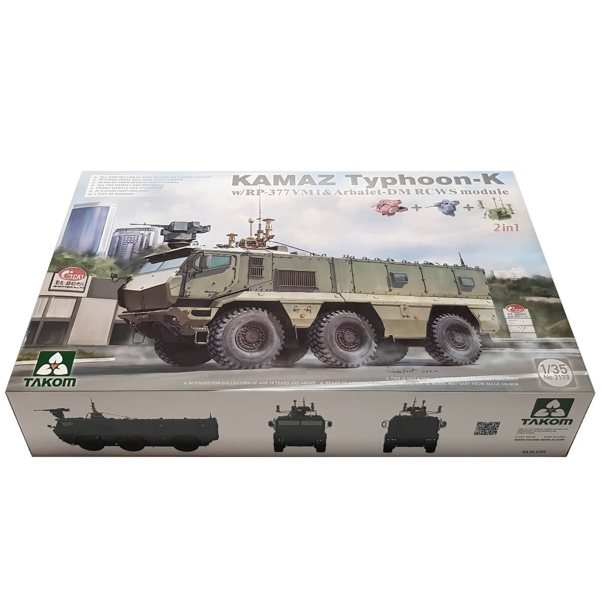 1:35 KAMAZ Typhoon-K with RP-377VM1 and Arbalet-DM RCWS module - TAKOM
