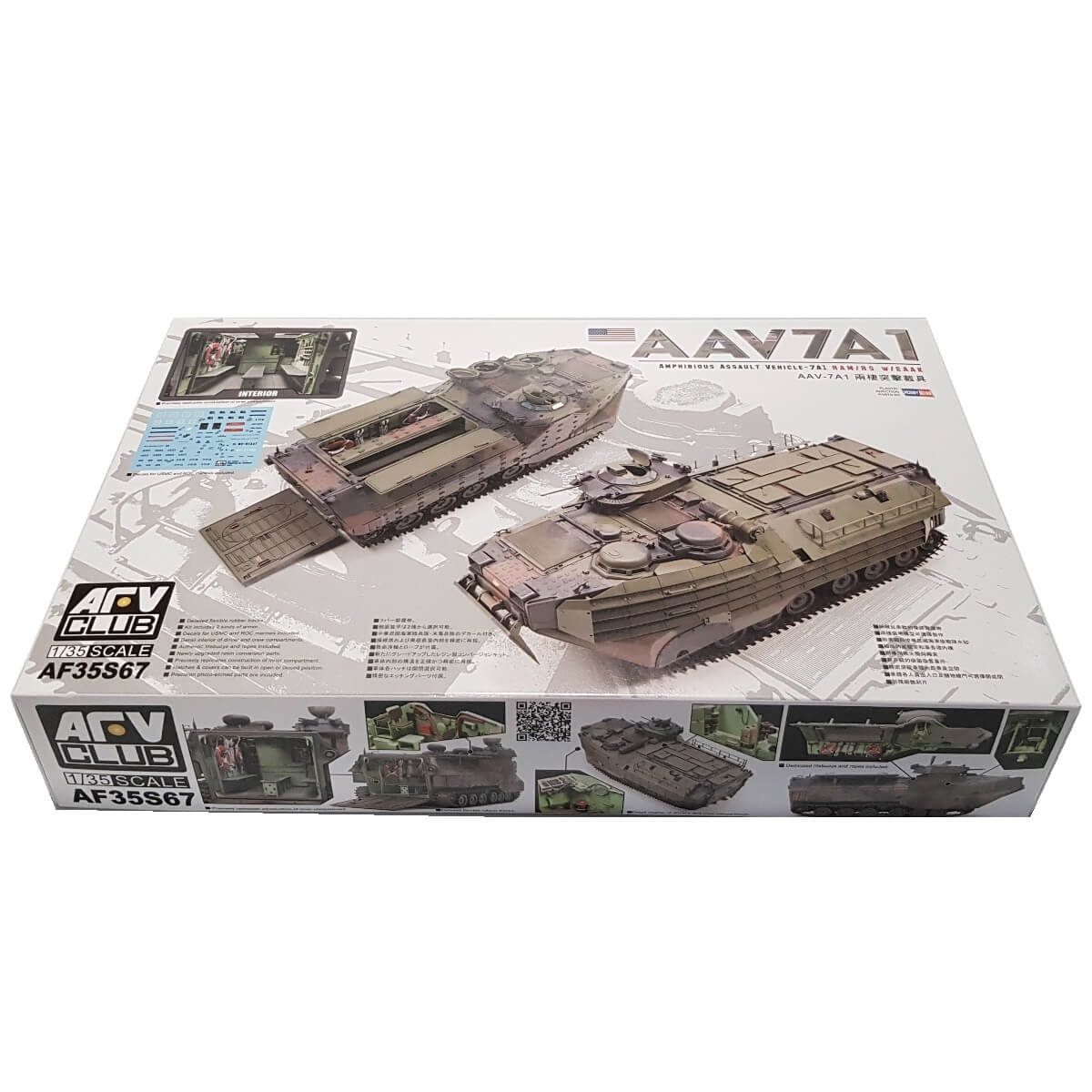 1:35 AAV7A1 Amphibious Assault Vehicle-7A1 RAM/RS with EAAK - AFV CLUB