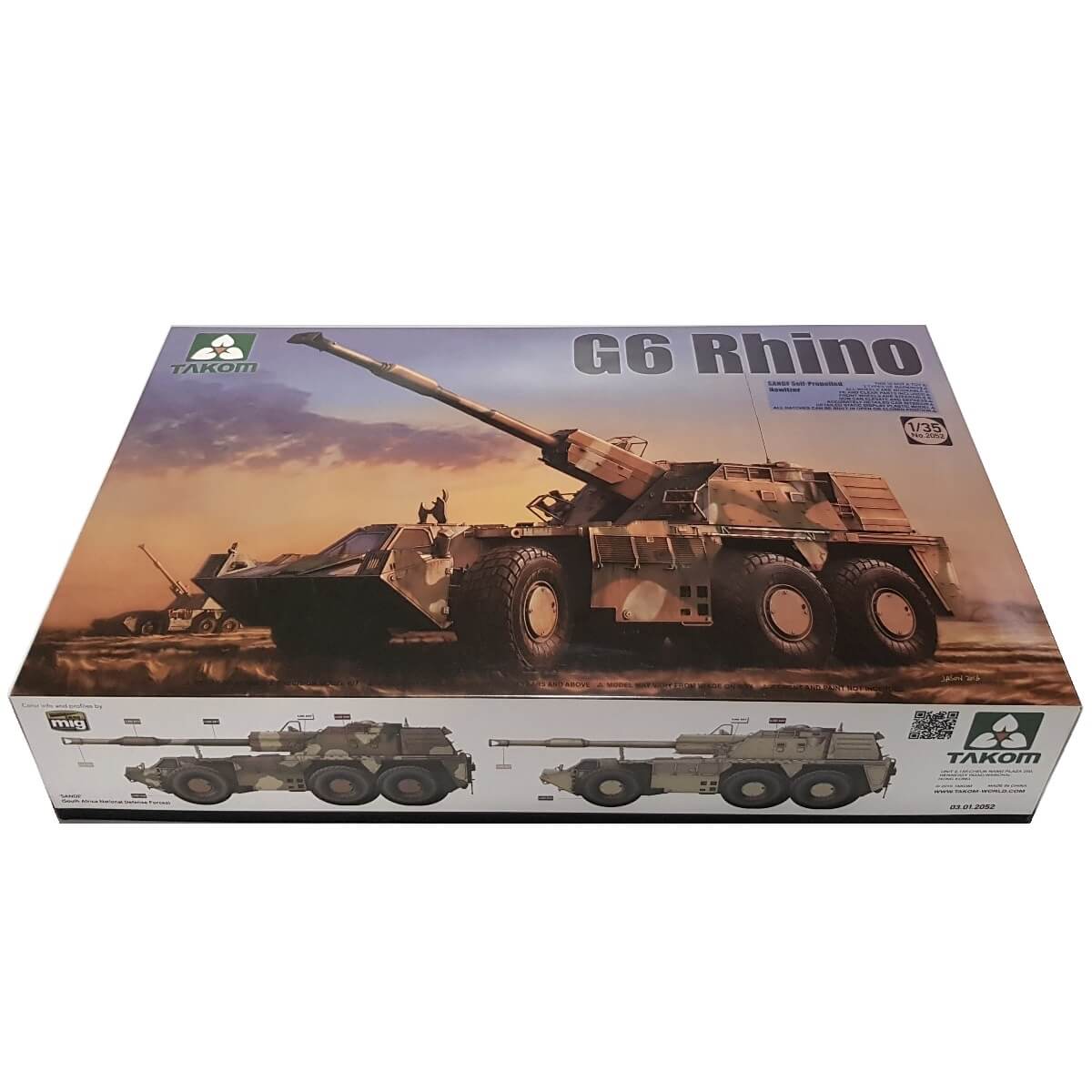 1:35 G6 Rhino SANDF Self-Propelled Howitzer - TAKOM