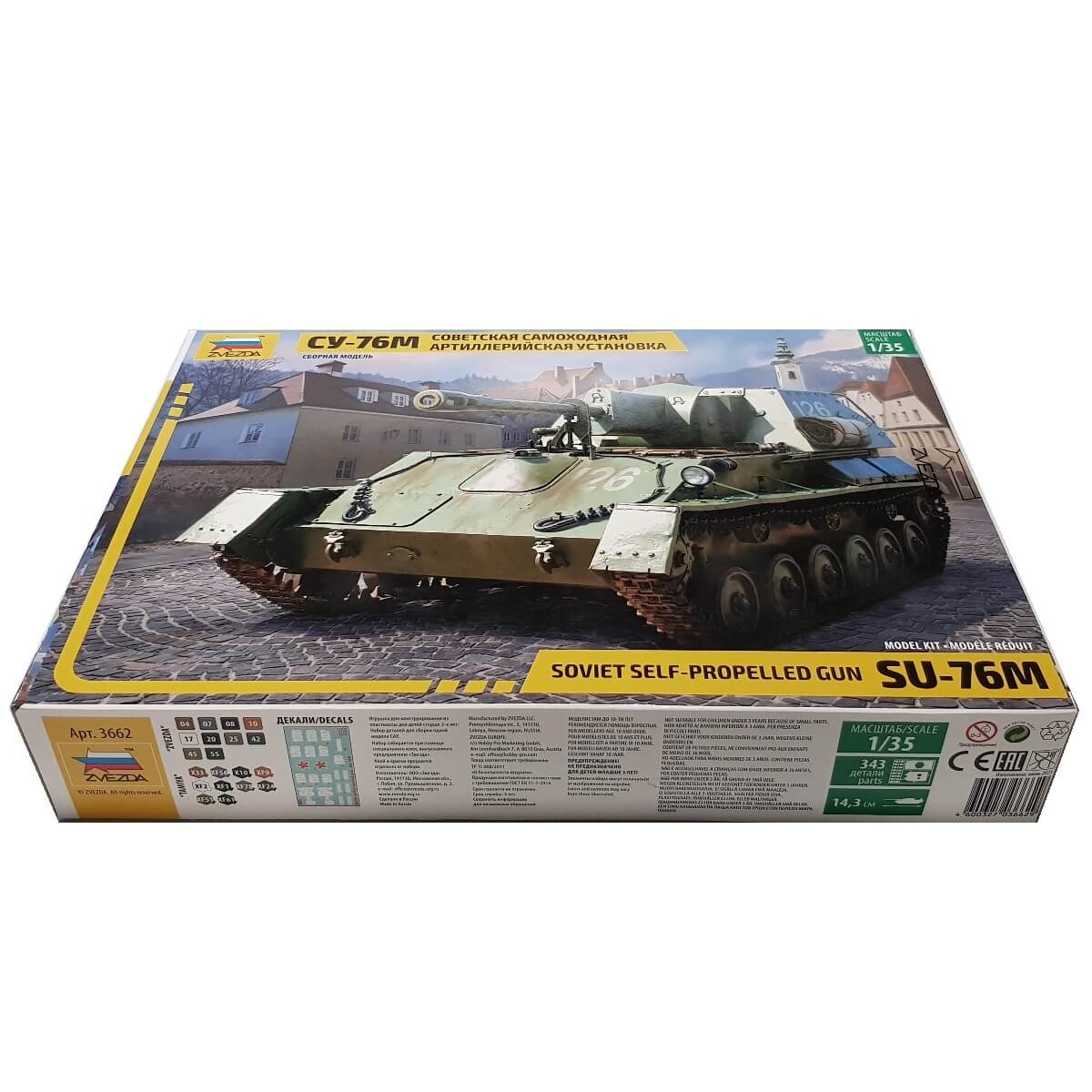 1:35 Soviet Self-Propelled Gun SU-76M - ZVEZDA