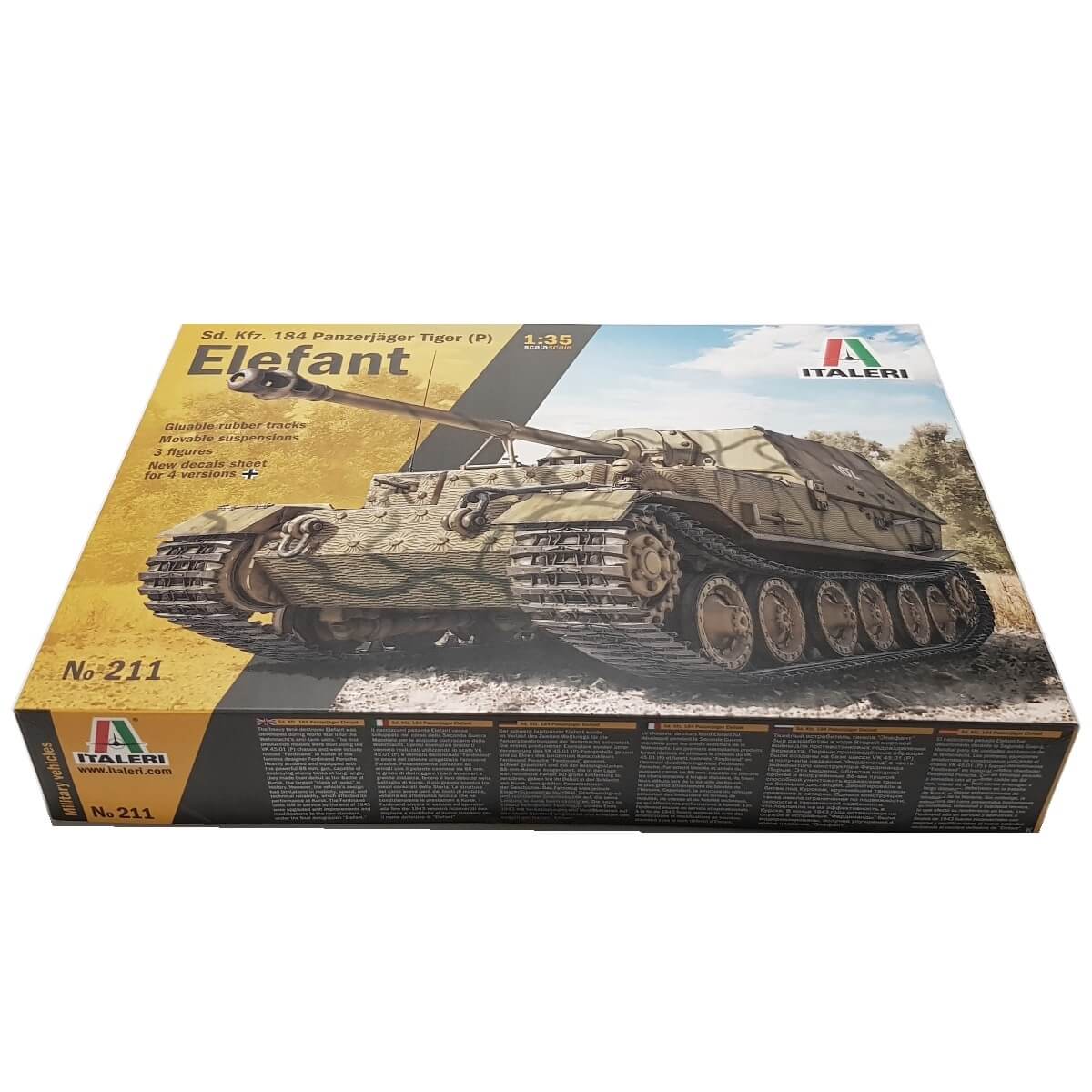 1:35 ELEFANT Sd. Kfz.184 Panzerjager Tiger (P) - ITALERI