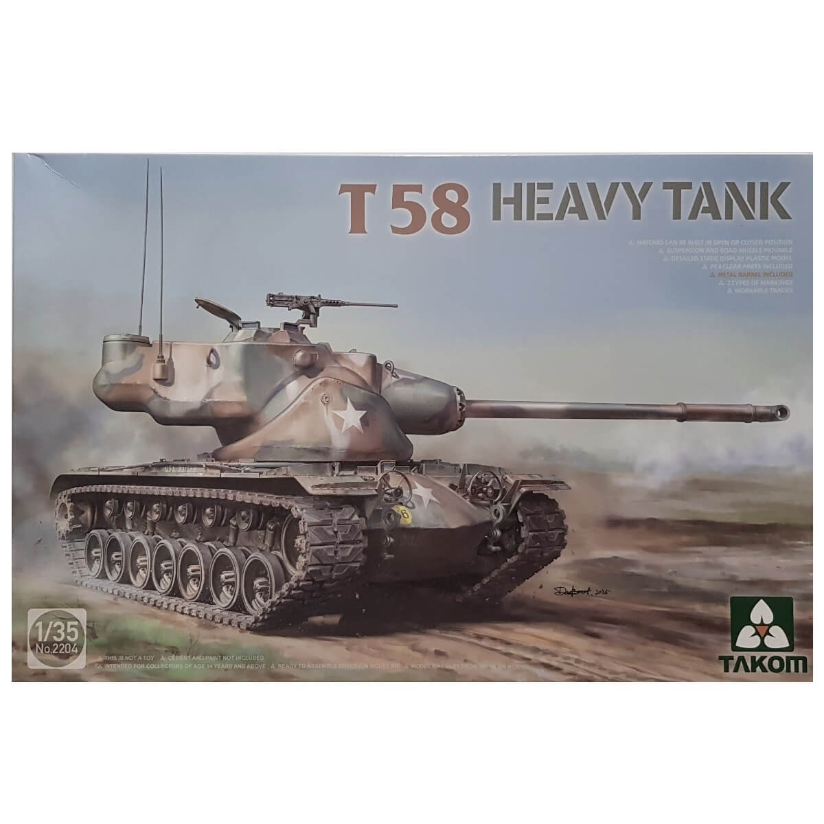 1:35 T58 Heavy Tank - TAKOM