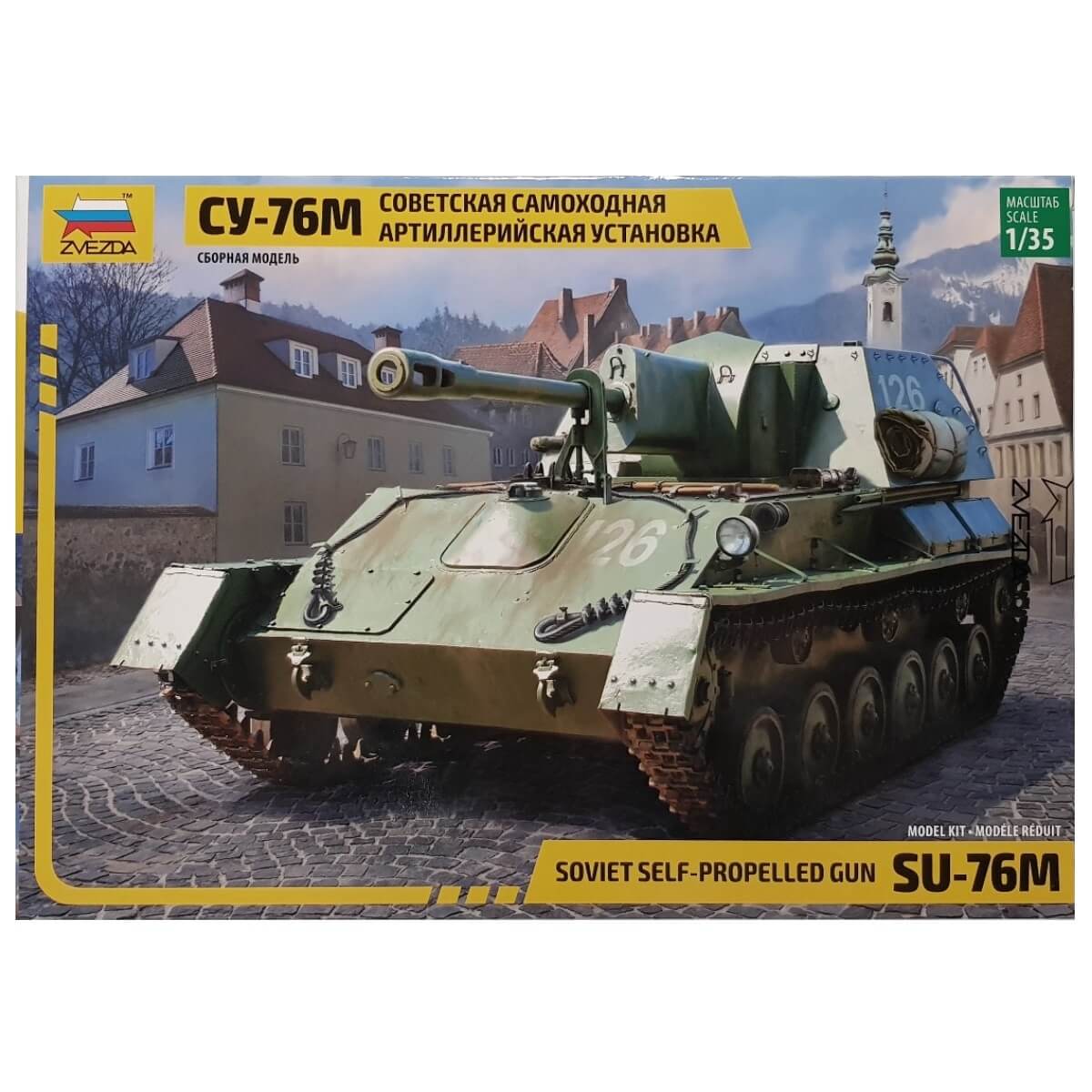 1:35 Soviet Self-Propelled Gun SU-76M - ZVEZDA