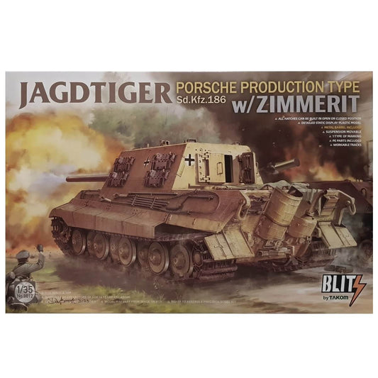 1:35 Jagdtiger Sd.Kfz. 186 Porsche production type with Zimmerit - TAKOM
