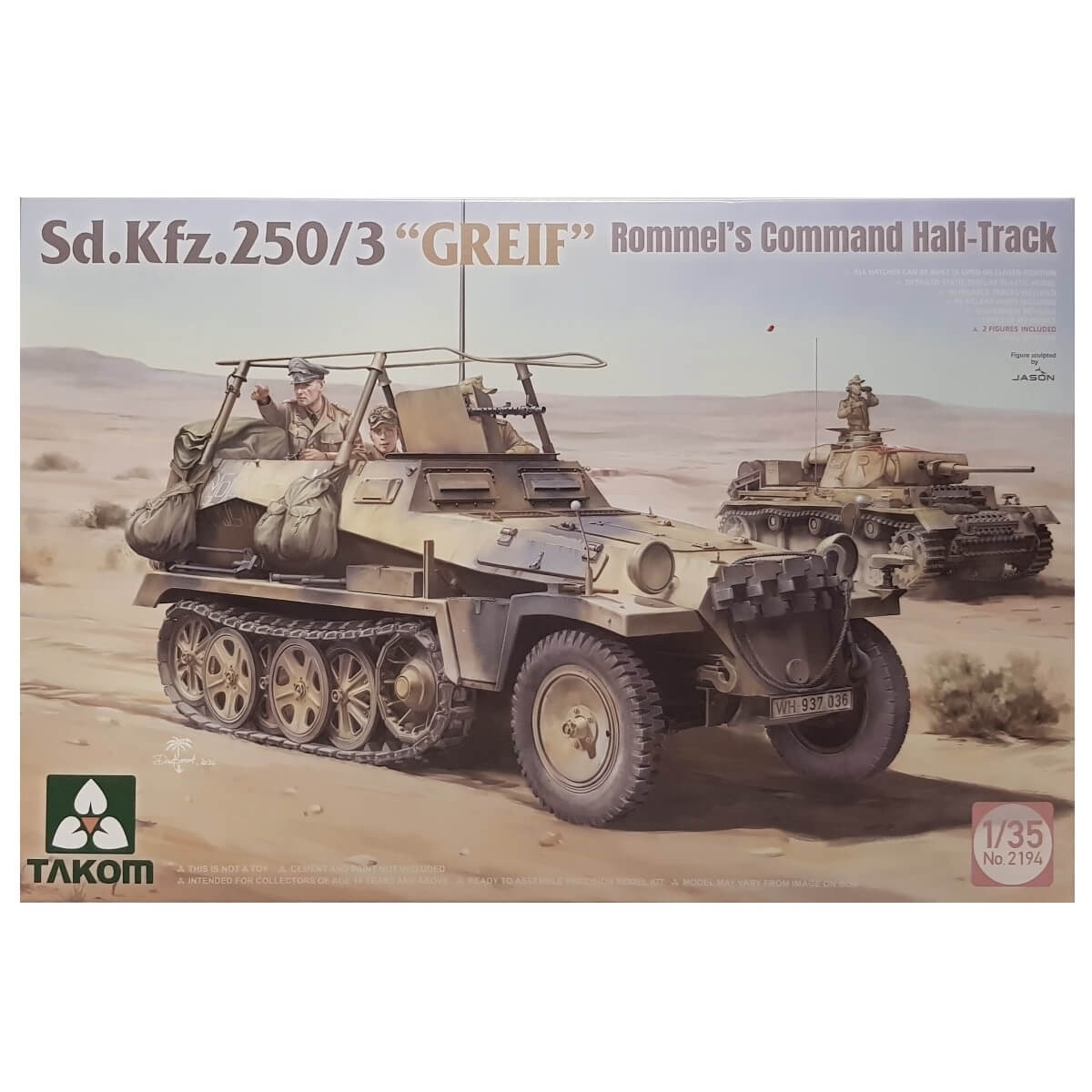 1:35 Sd.Kfz.250/3 GREIF Rommel’s Command Half-Track - TAKOM