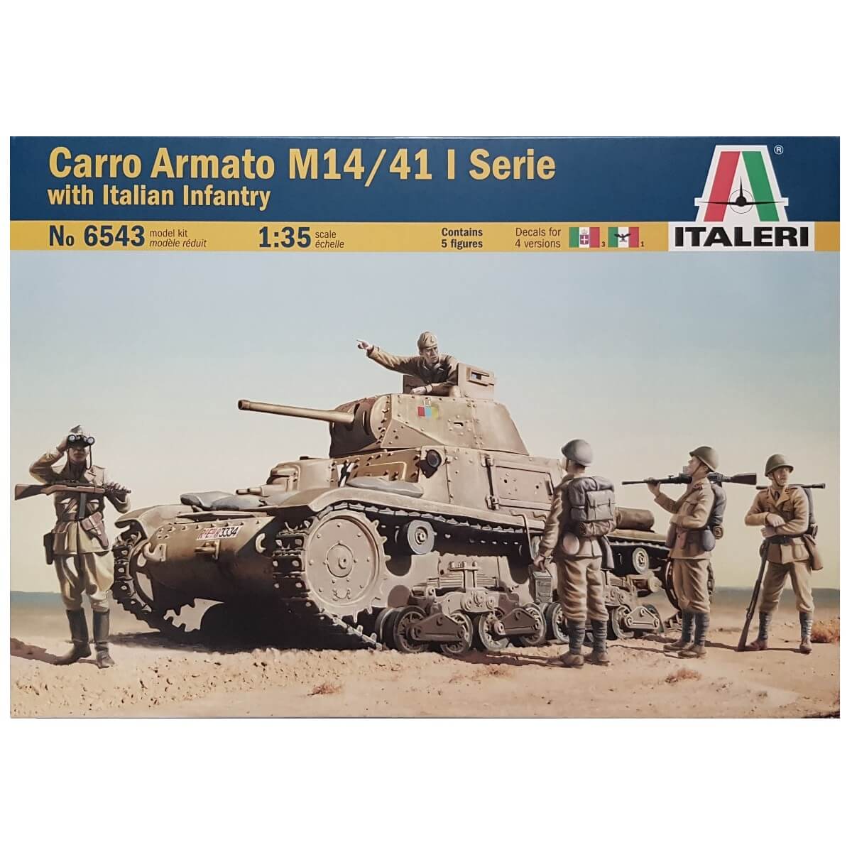 1:35 Carro Armato M14/41 I Serie with Italian Infantry - ITALERI