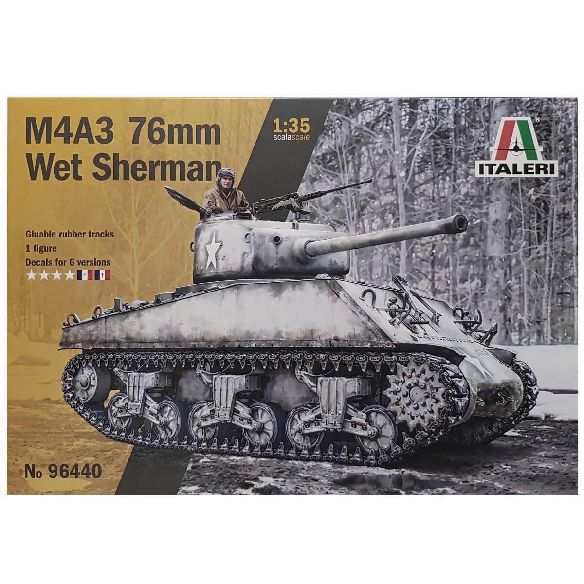 1:35 M4A3 76mm WET Sherman ITALERI