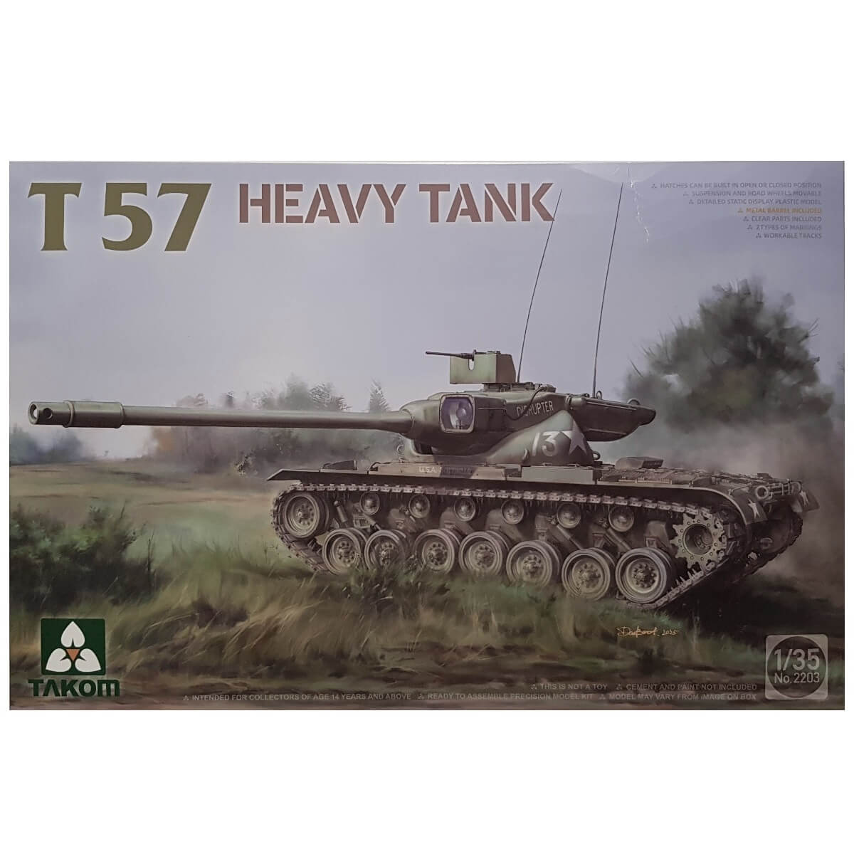 1:35 T57 Heavy Tank - TAKOM