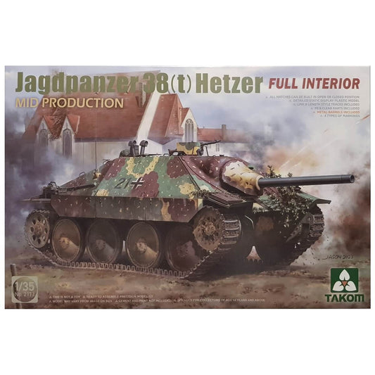 1:35 Jagdpanzer 38(t) Hetzer Mid Production - Full Interior - TAKOM
