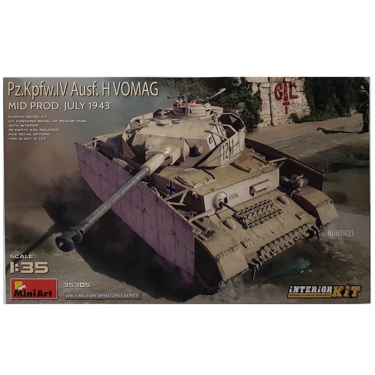 1:35 Pz.Kpfw. IV Ausf. H Vomag - Mid Prod. July 1943 - MINIART