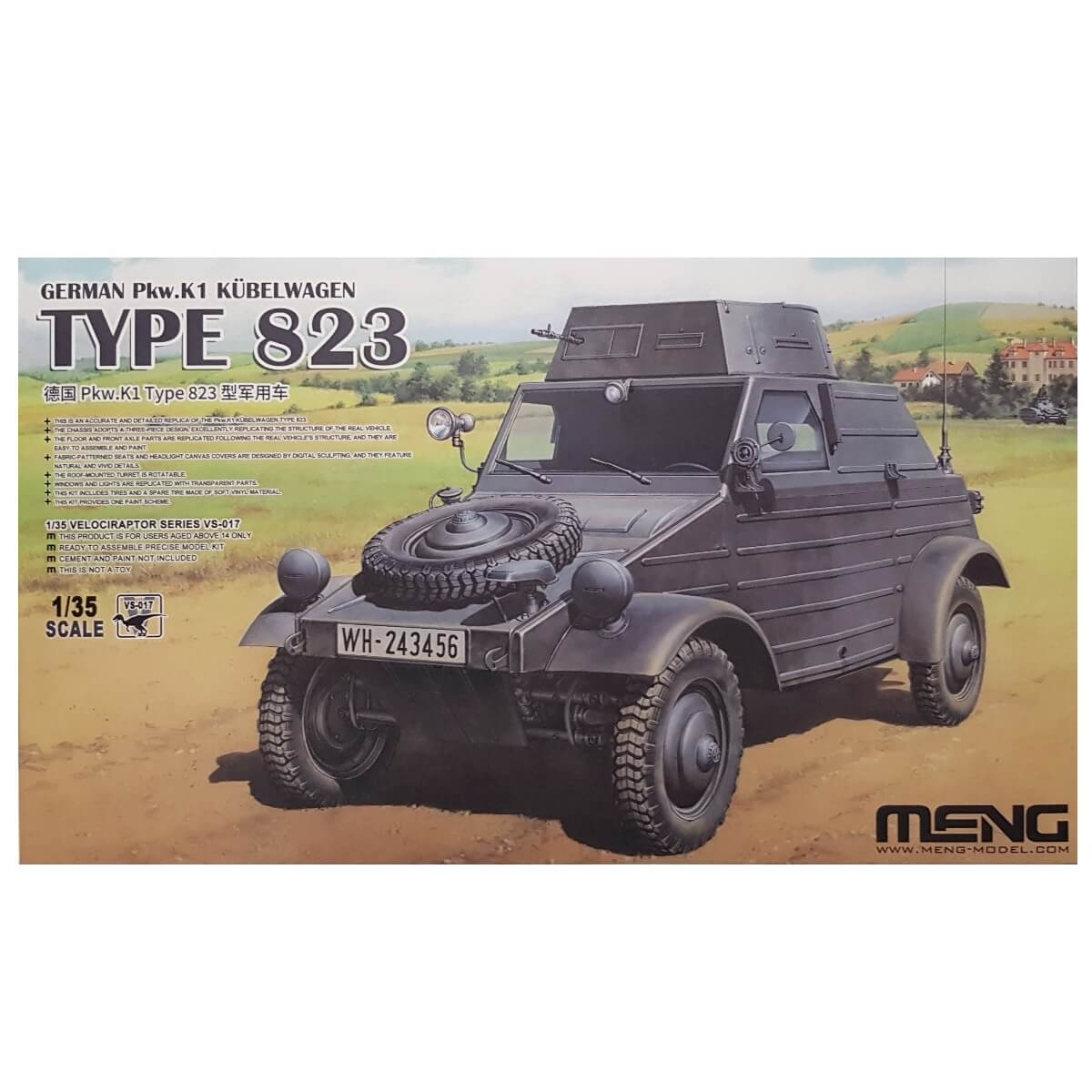 1:35 German Pkw. K1 Kubelwagen Type 823 - MENG