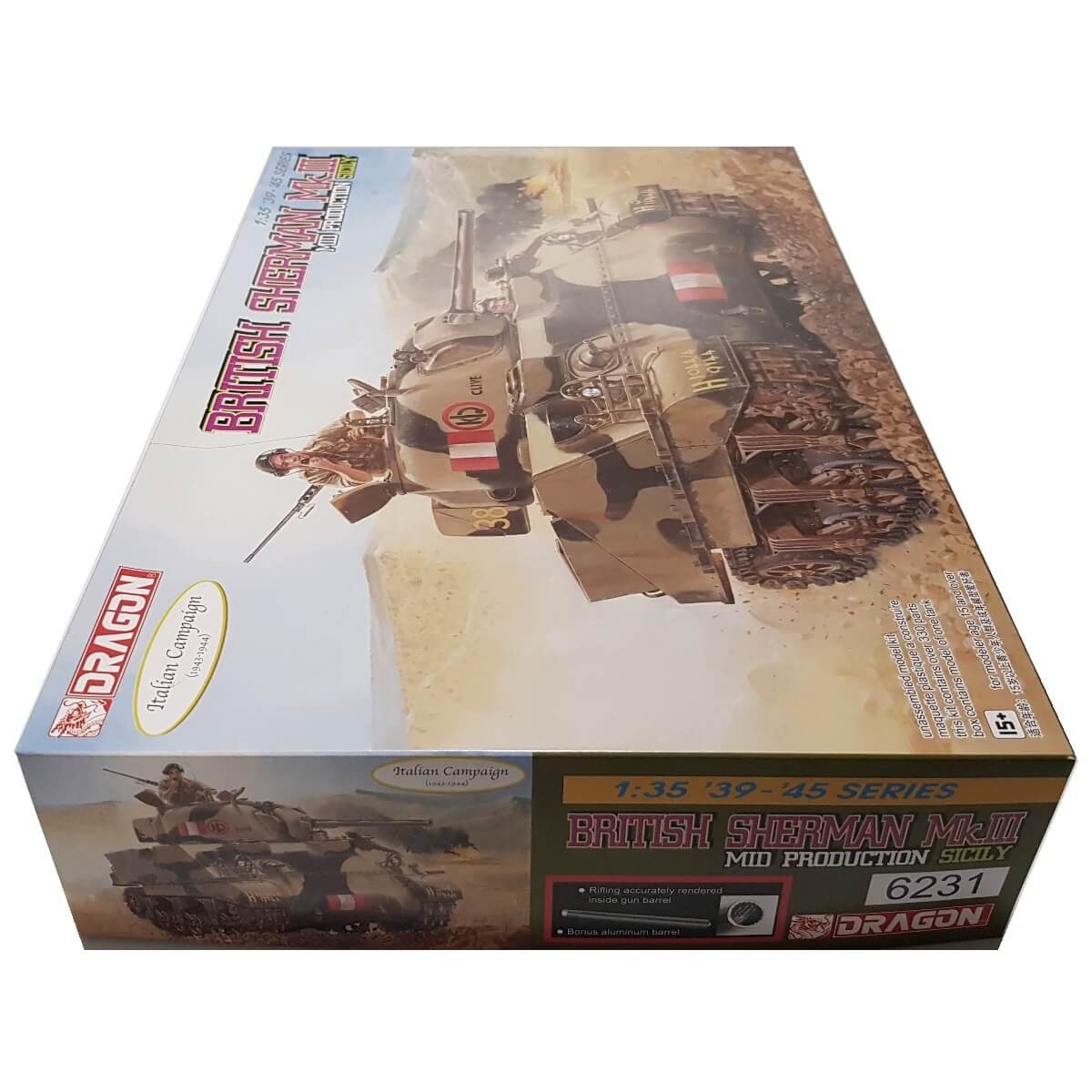 1:35 British Sherman Mk. III - Mid Production Sicily - DRAGON