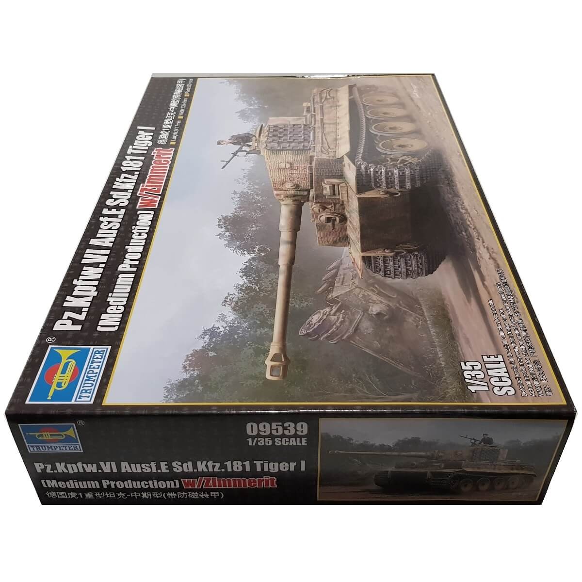1:35 Pz.Kpfw. VI Ausf. E Sd.Kfz. 181 Tiger I - Medium Production with Zimmerit - TRUMPETER