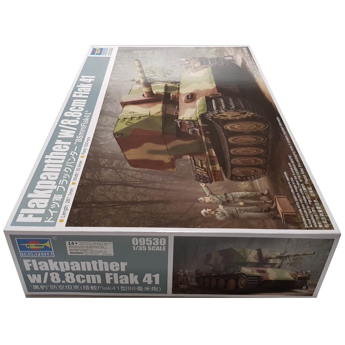1:35 German Flakpanther with 8.8cm Flak 41 - TRUMPETER