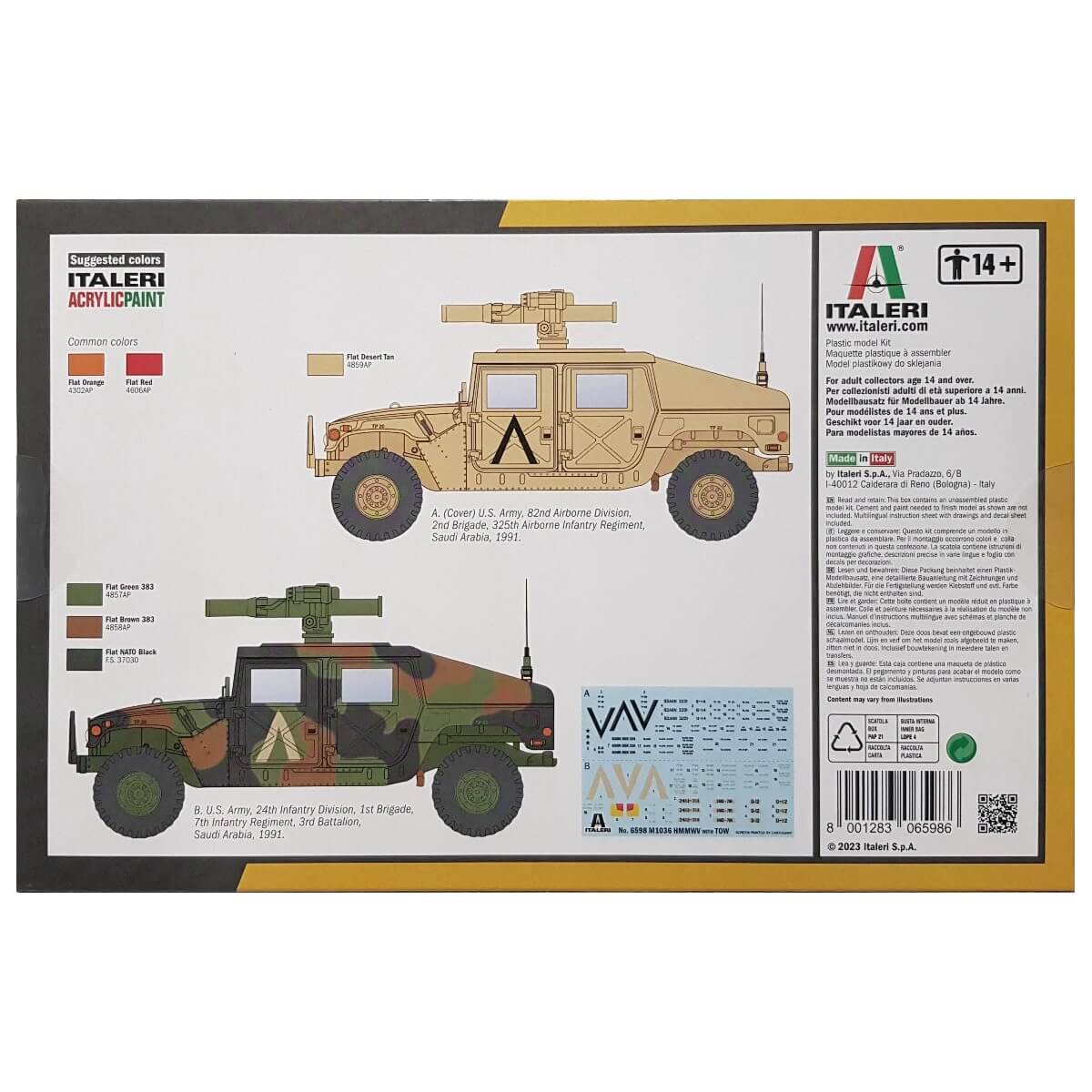 1:35 HMMWV M1036 TOW Carrier - ITALERI