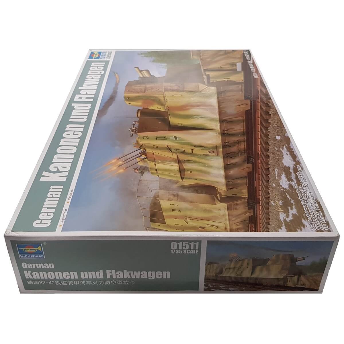 1:35 German Kanonen und Flakwagen BP42 - TRUMPETER