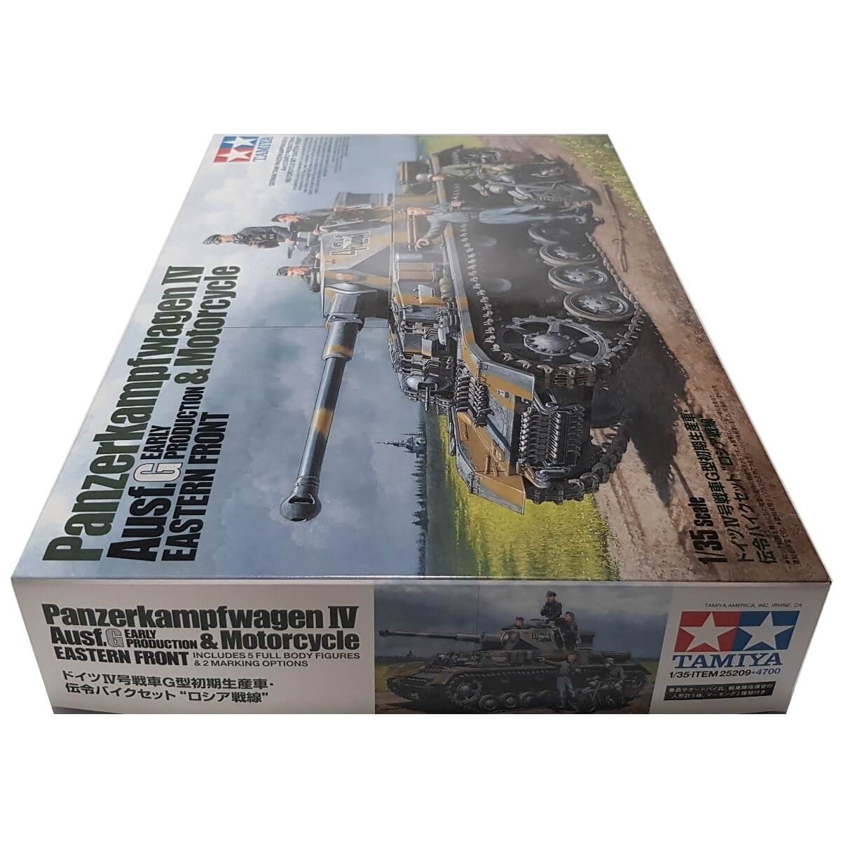1:35 Panzerkampfwagen IV Ausf G. Early Production and Motorcycle - Eastern Front - TAMIYA