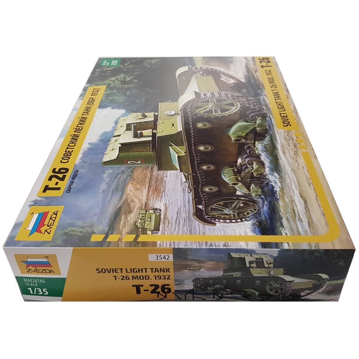 1:35 Soviet Light Tank T-26 Model 1932 - ZVEZDA