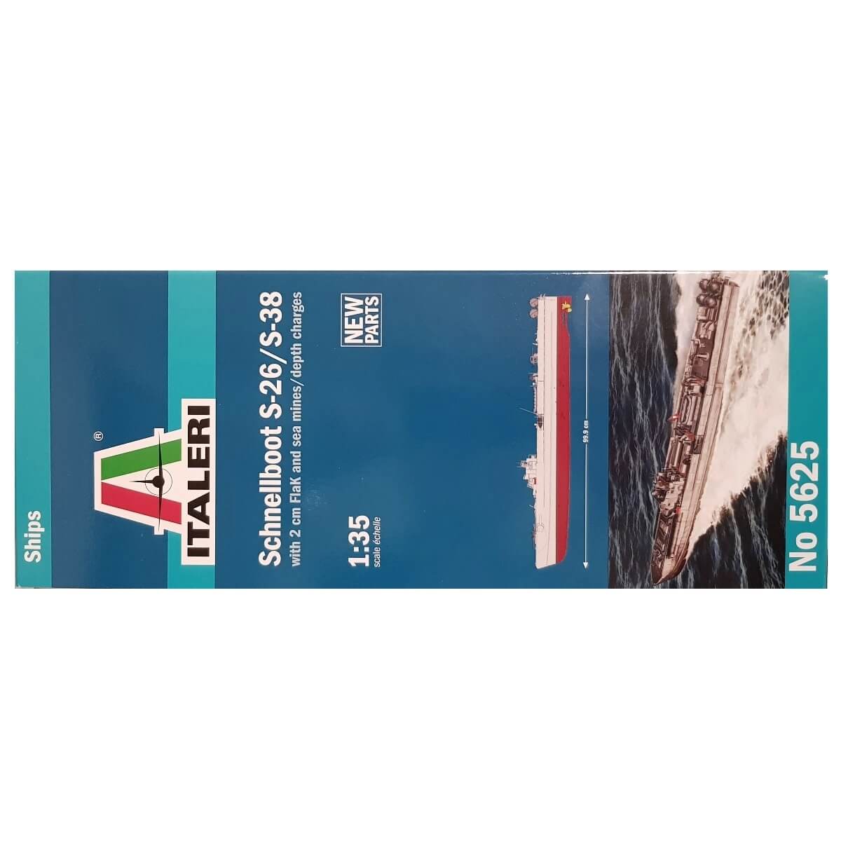 1:35 Schnellboot S-26 / S-38 with 2cm Flak and mines/depth charges - ITALERI