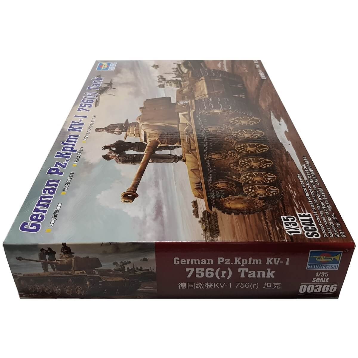 1:35 German Pz.Kpfm KV-1 756 (r) Tank - TRUMPETER