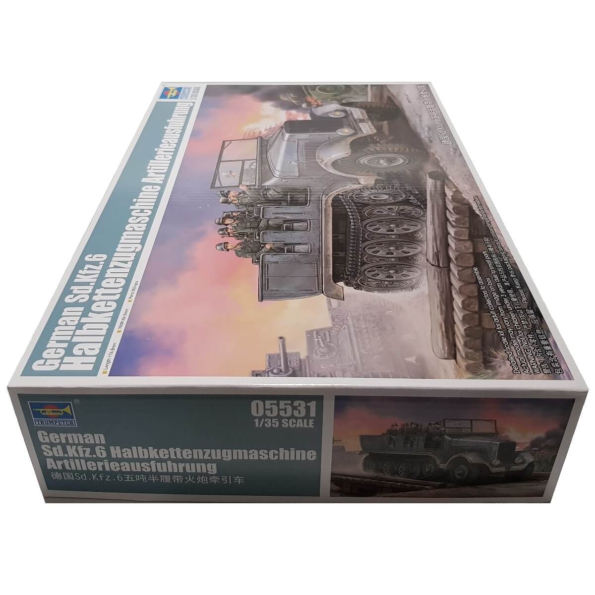 1:35 German Sd.Kfz. 6 Halbkettenzugmaschine Artillerie Ausfuhrung - TRUMPETER