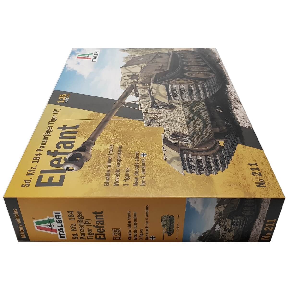 1:35 ELEFANT Sd. Kfz.184 Panzerjager Tiger (P) - ITALERI