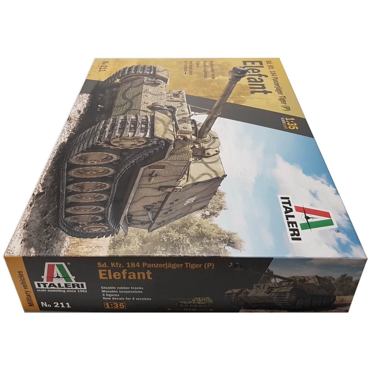 1:35 ELEFANT Sd. Kfz.184 Panzerjager Tiger (P) - ITALERI