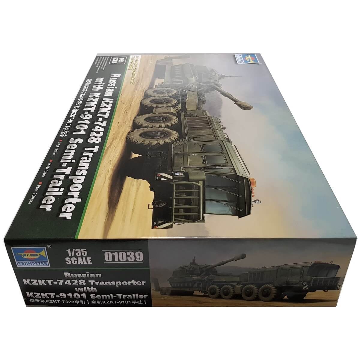 1:35 Russian KZKT-7428 Transporter with KZKT-9101 Semi-Trailer - TRUMPETER