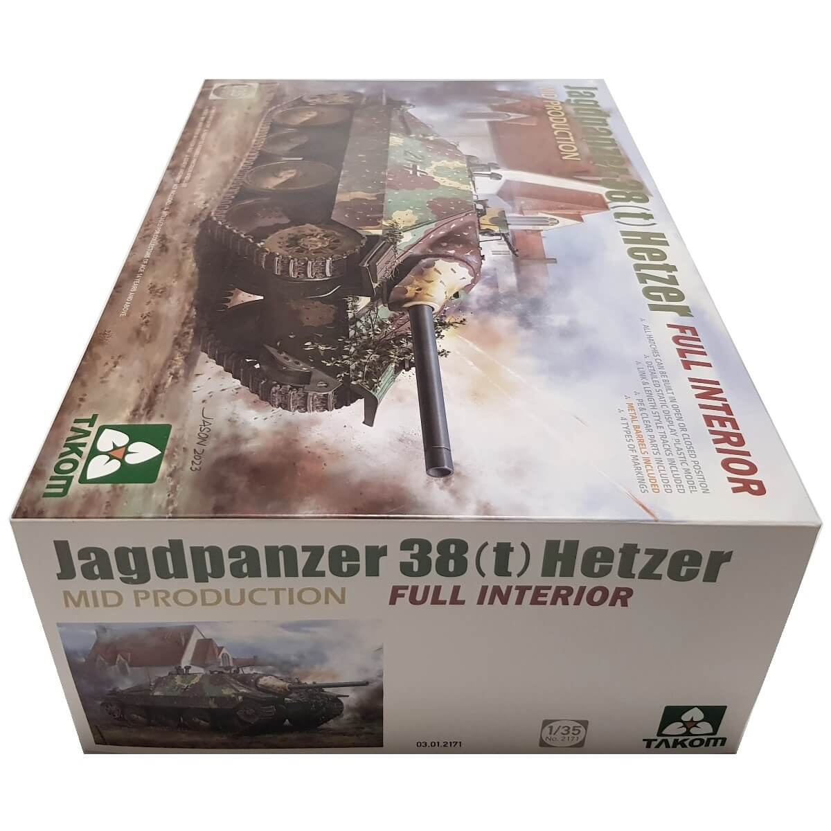 1:35 Jagdpanzer 38(t) Hetzer Mid Production - Full Interior - TAKOM