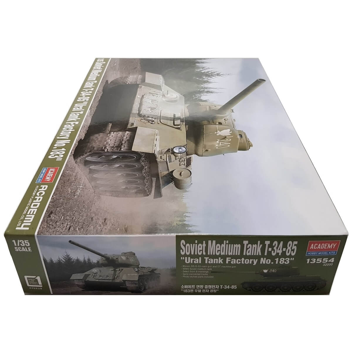 1:35 Soviet Medium Tank T-34/85 - Ural Tank Factory No.183 Factory - ACADEMY