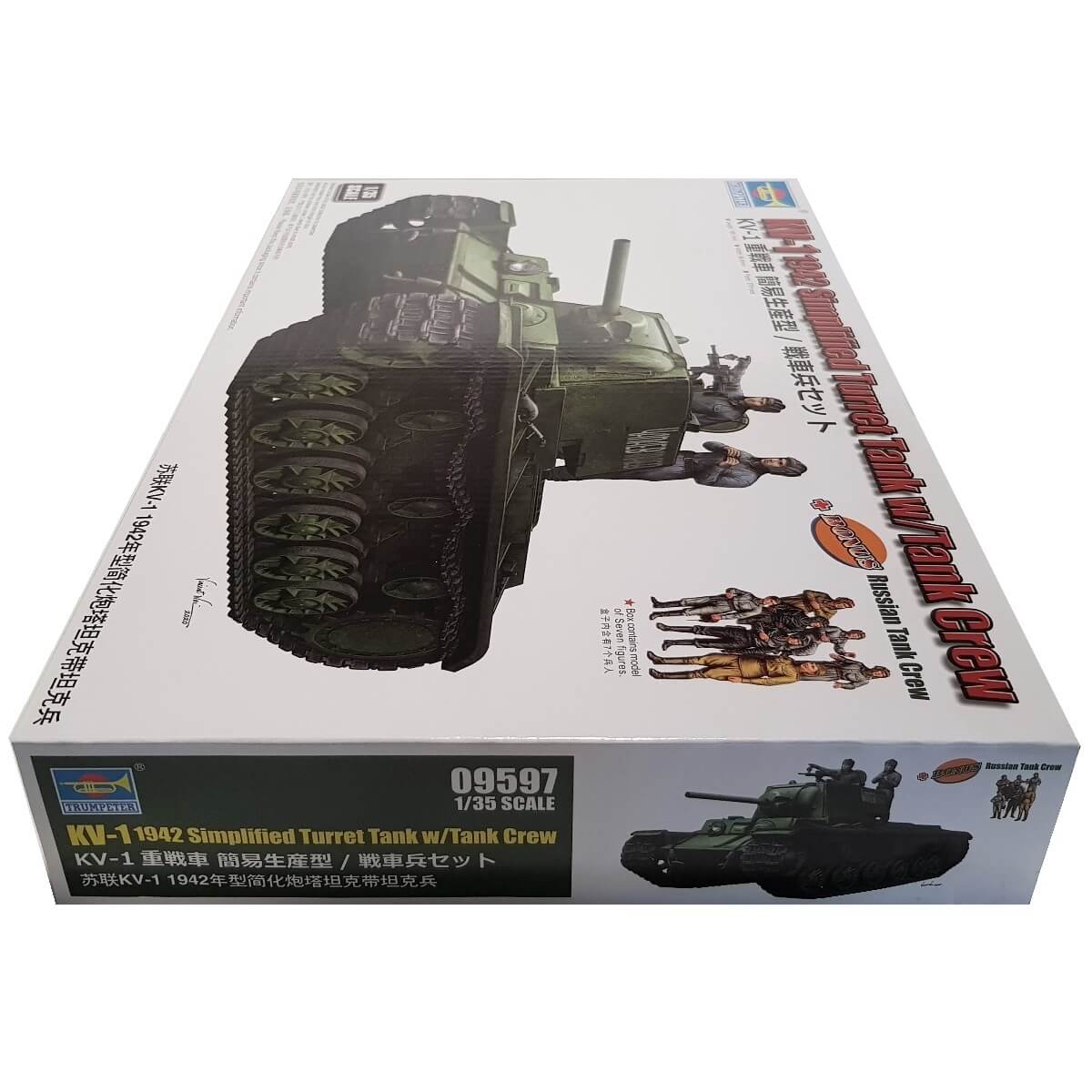 1:35 KV-1 1942 Simplified Turret Tank with Crew - TRUMPETER