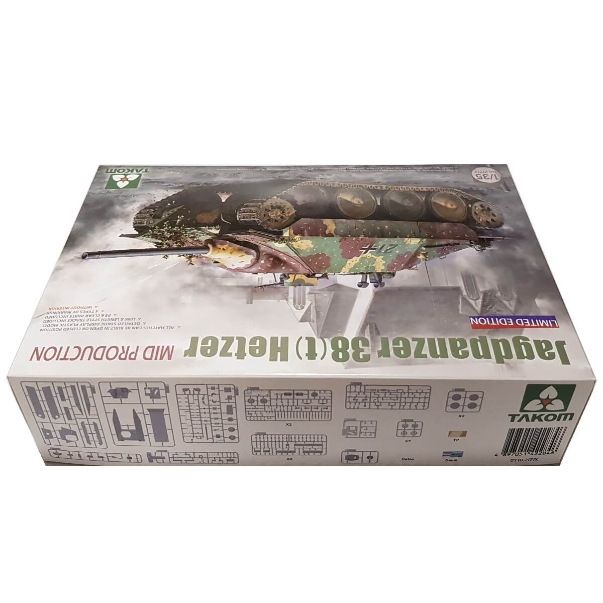 1:35 Jagdpanzer 38(t) Hetzer - Mid Production - TAKOM