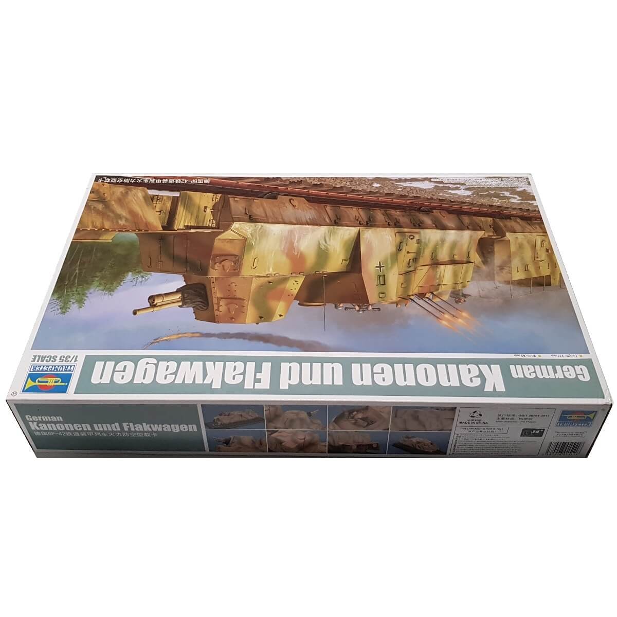 1:35 German Kanonen und Flakwagen BP42 - TRUMPETER