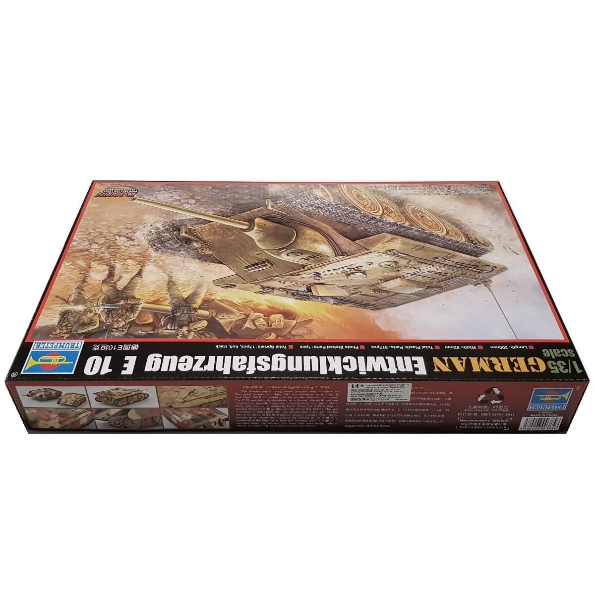 1:35 German Entwicklungsfahrzeug E 10 - TRUMPETER
