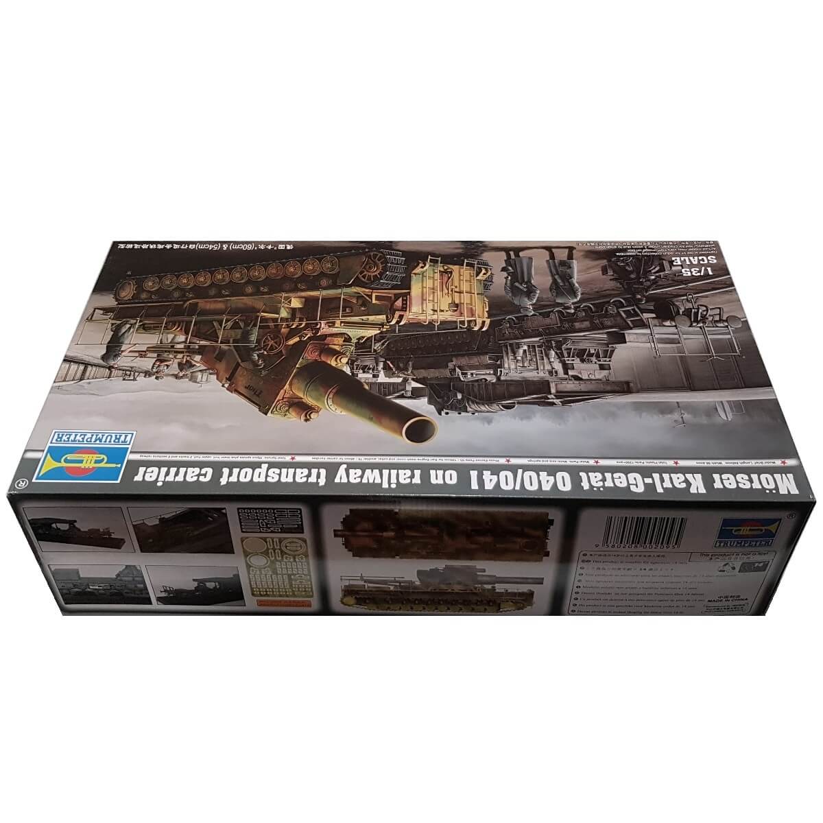 1:35 Morser Karl Gerat 040/041 on railway transport carrier - TRUMPETER