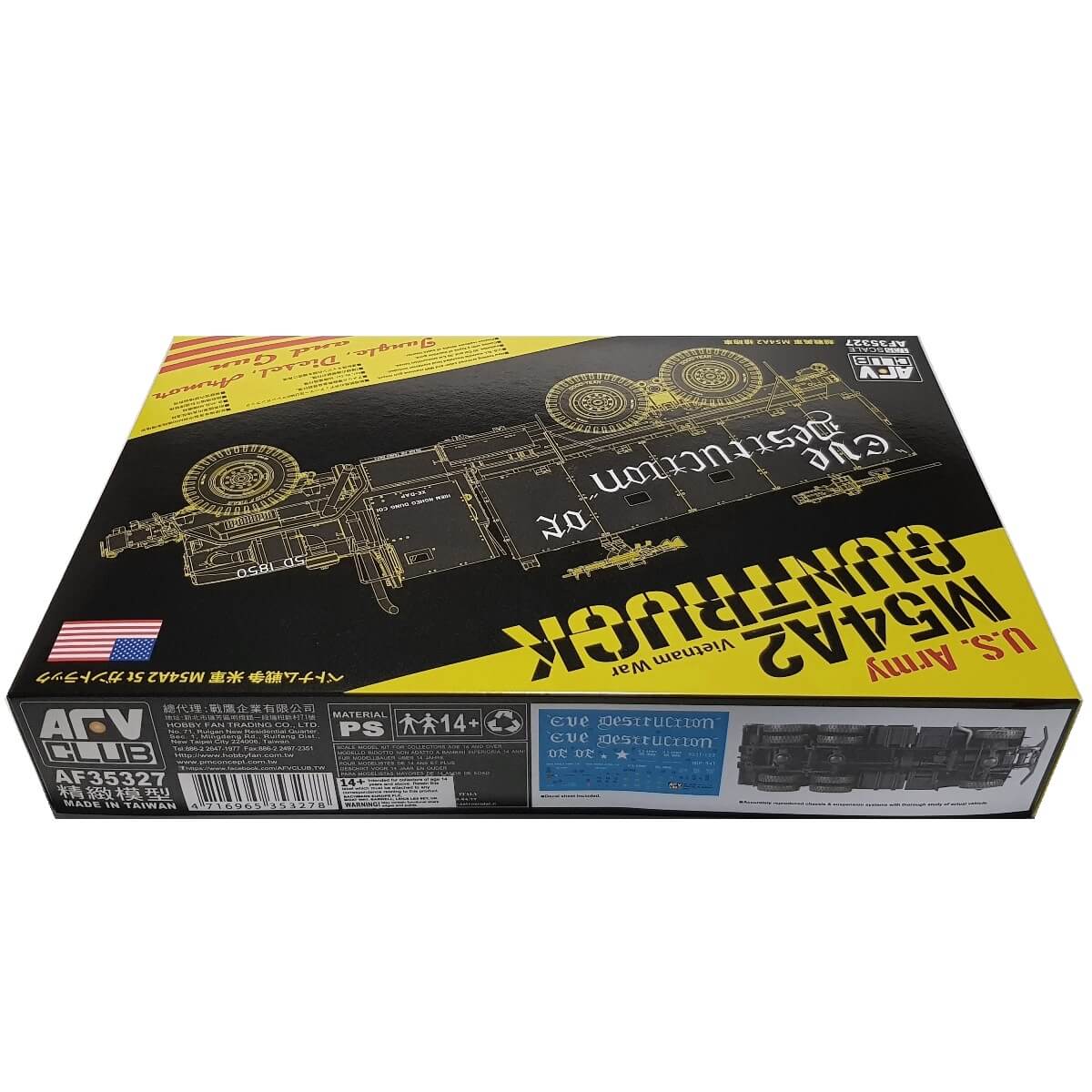 1:35 US Army M54A2 5-ton Gun truck - Eve of Destruction - AFV CLUB