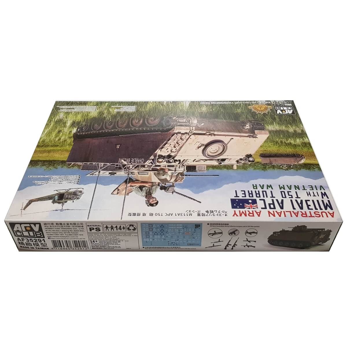 1:35 Australian Army M113A1 APC with T50 Turret - Vietnam War - AFV CLUB