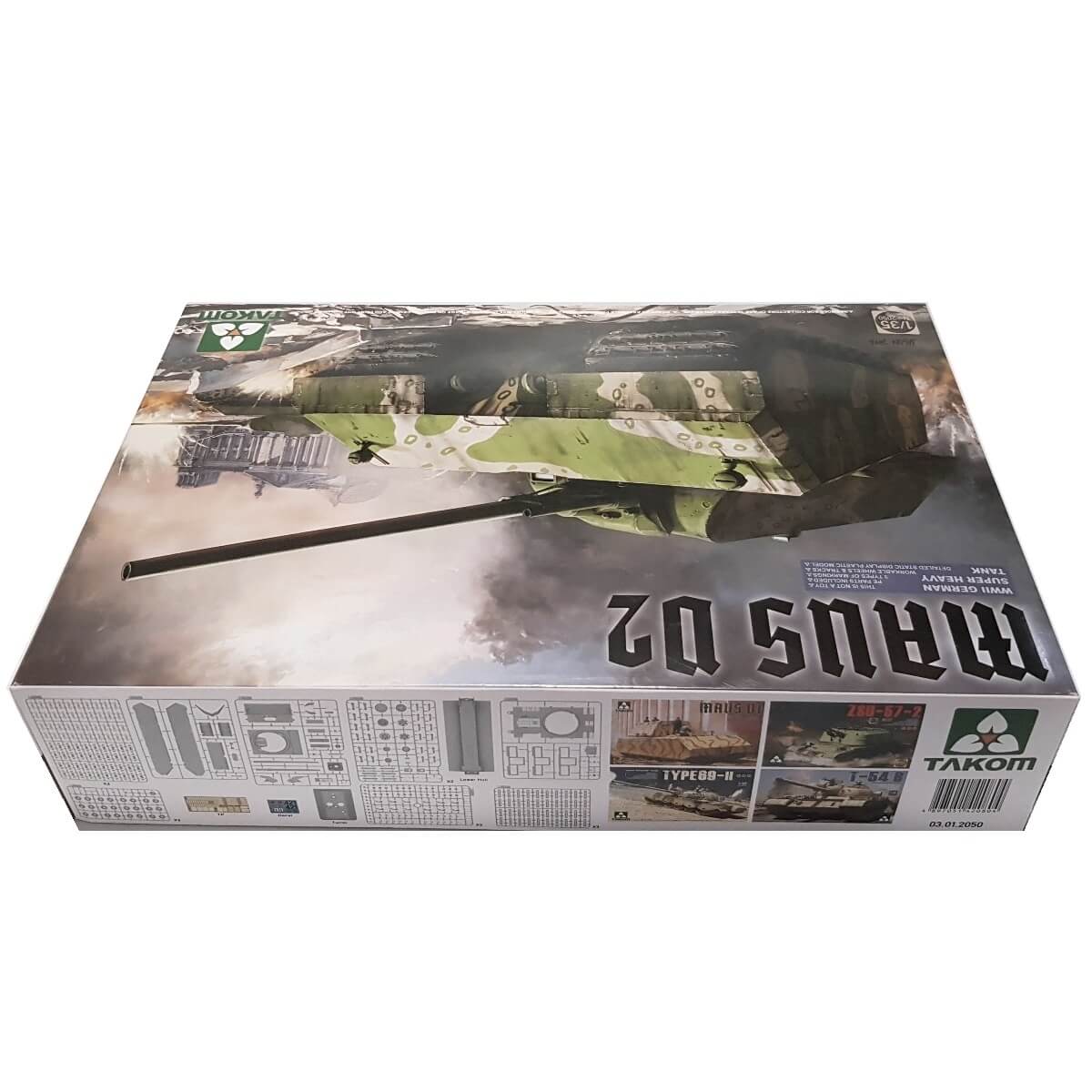 1:35 WWII German Super Heavy Tank Maus V2 - TAKOM