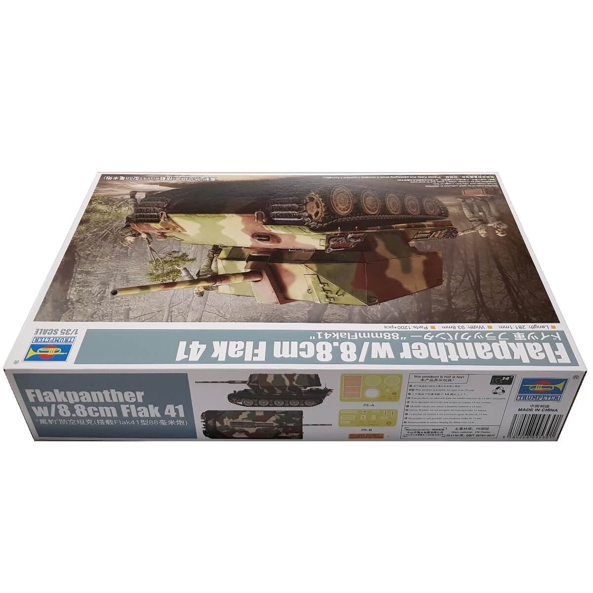 1:35 German Flakpanther with 8.8cm Flak 41 - TRUMPETER