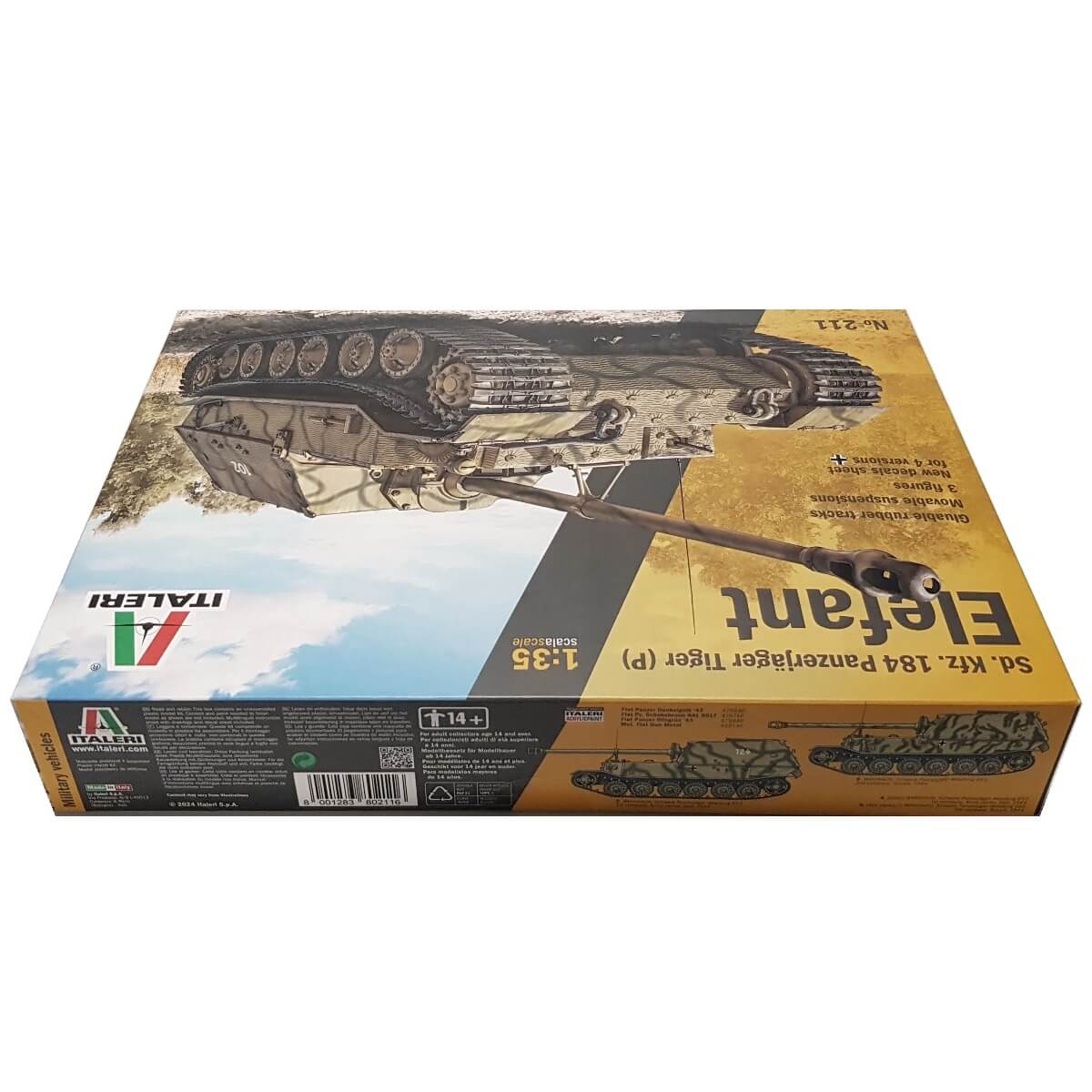 1:35 ELEFANT Sd. Kfz.184 Panzerjager Tiger (P) - ITALERI