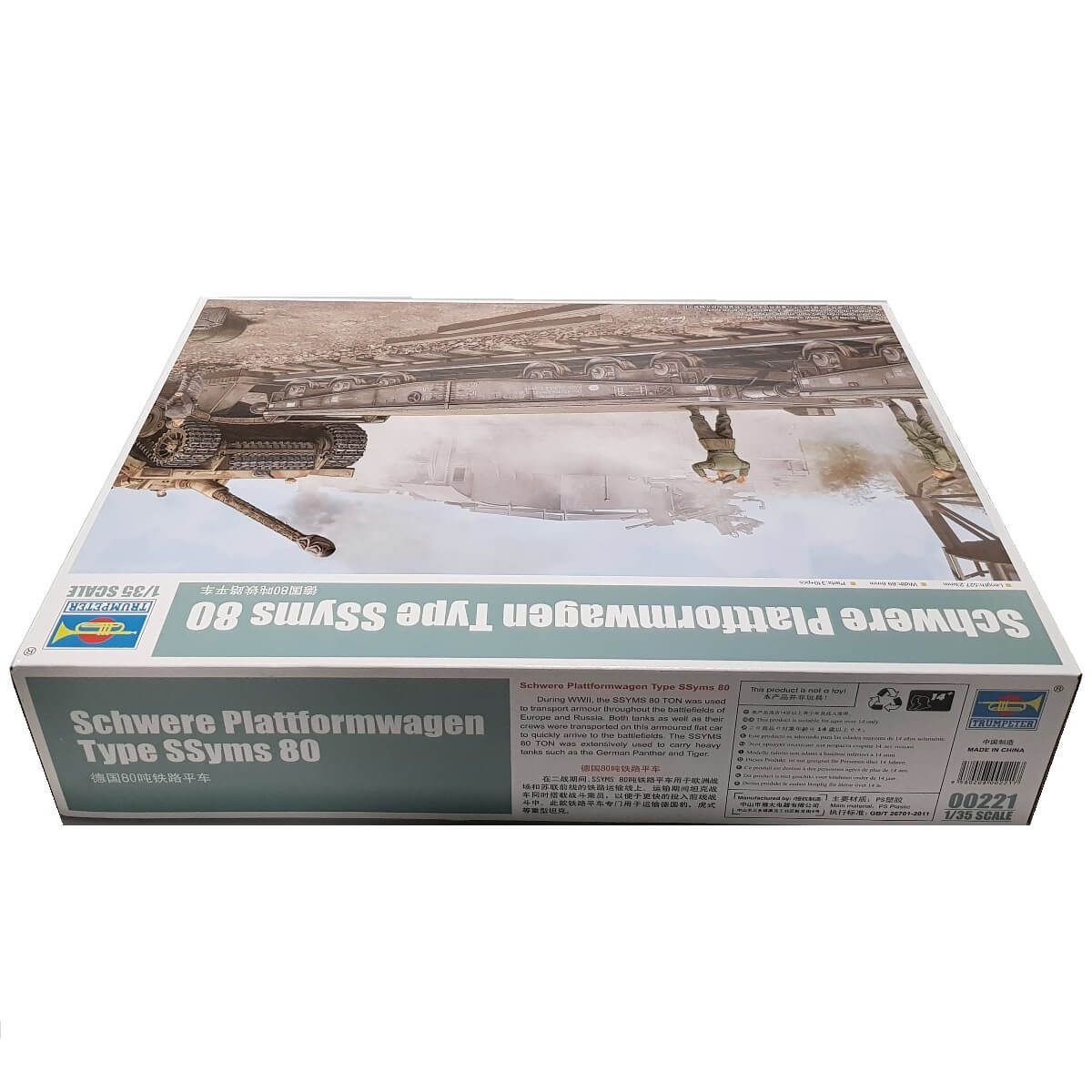 1:35 Schwere Plattformwagen Type SSyms 80 - TRUMPETER