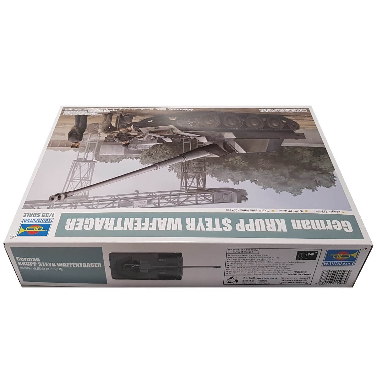 1:35 German KRUPP STEYR Waffentrager PaK 43 8.8cm - TRUMPETER