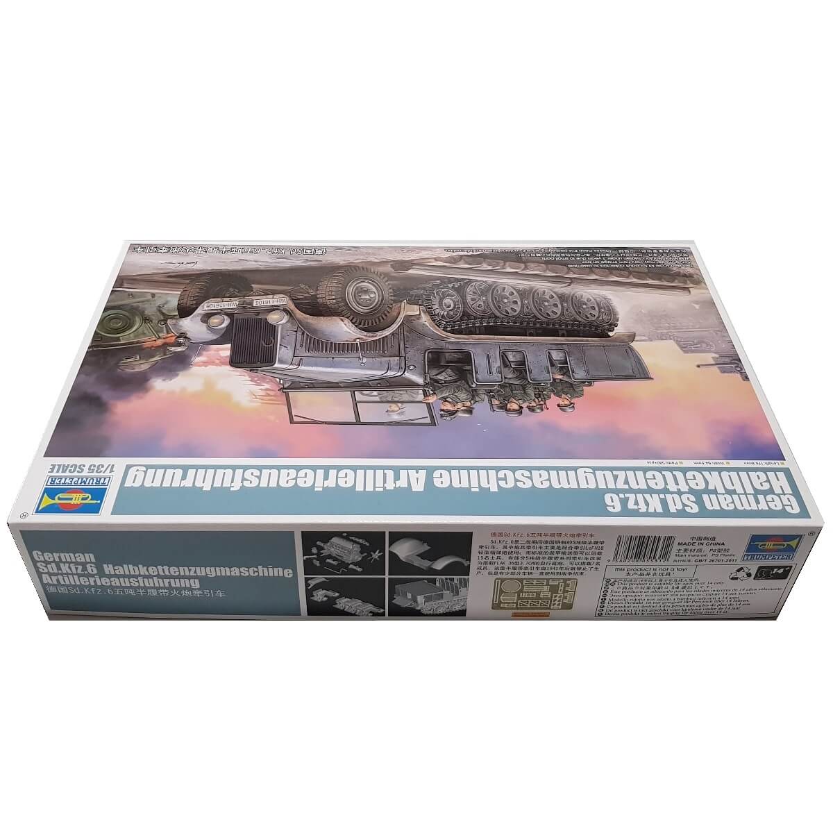 1:35 German Sd.Kfz. 6 Halbkettenzugmaschine Artillerie Ausfuhrung - TRUMPETER